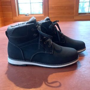 Boys black boots winter